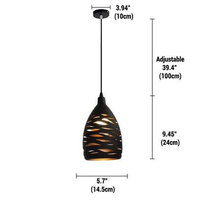 Stylish Open Design Metal Pendant Lamp