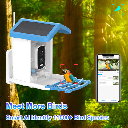 Wireless Outdoor Solar Powered Security Camera Bird Feeder