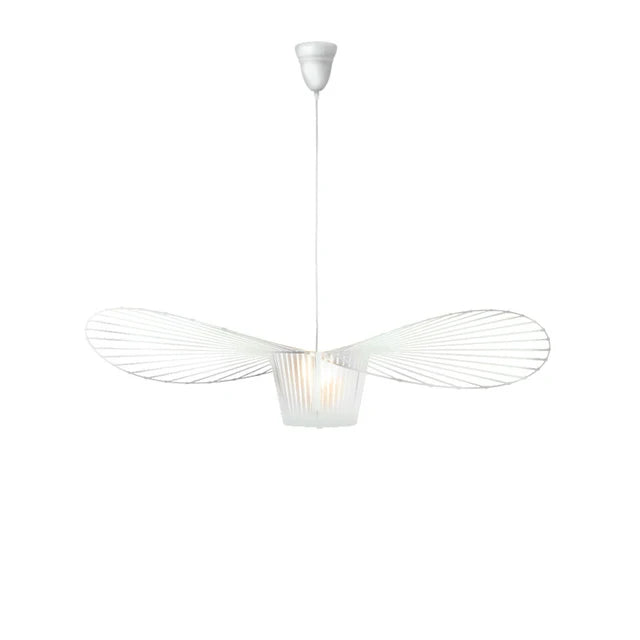Sleek Black Metal Hanging Ceiling Lamp