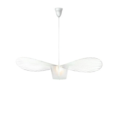 Sleek Black Metal Hanging Ceiling Lamp