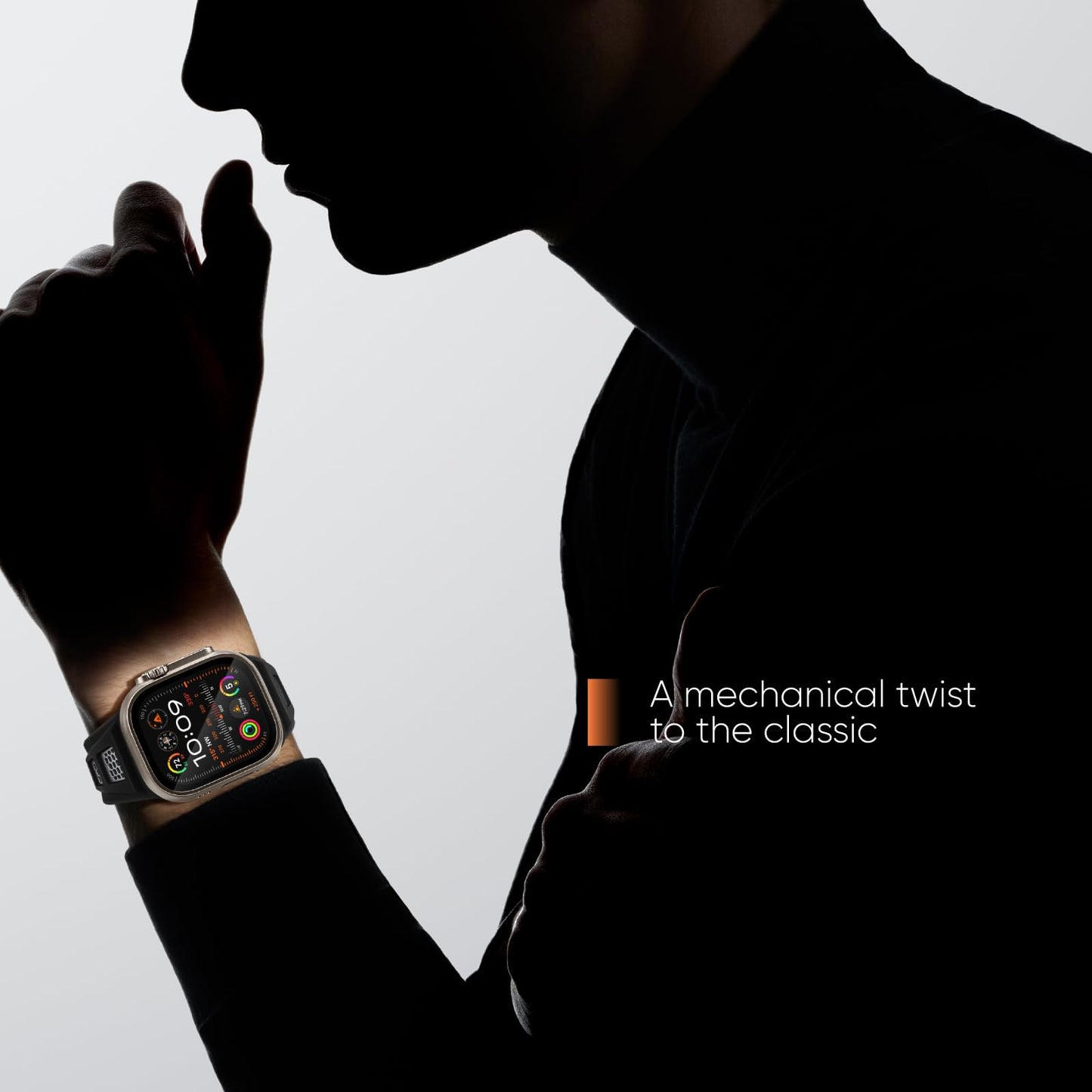 Durable Silicone Fitness Strap for Smartwatch