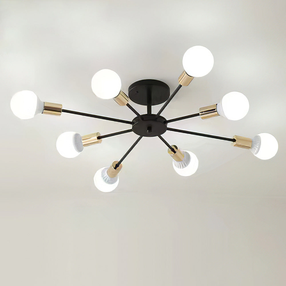 Classic Metal Five Light Chandelier - Lusomart