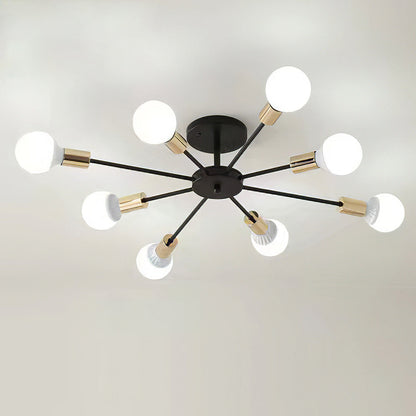 Classic Metal Five Light Chandelier - Lusomart