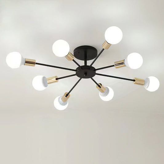 Classic Metal Five Light Chandelier - Lusomart