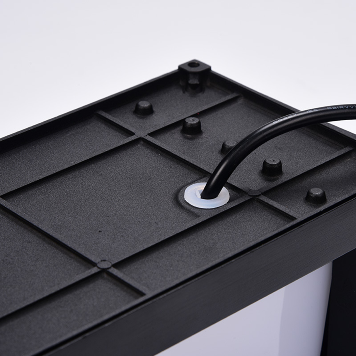 Contemporary Black Outside Wall Lamp