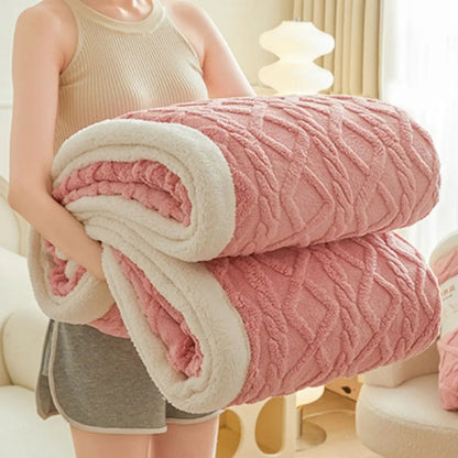Solid design blanket that blends into any interior styling and decor