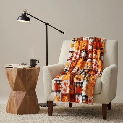 Cozy Plush Fall Throw Blanket - Lusomart