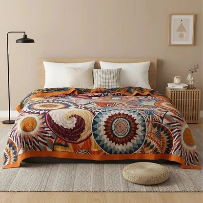 Comfortable Cotton Plush Throw Blanket - Lusomart