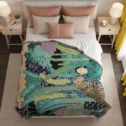 Cozy Plush Handwoven Throw Blanket - Lusomart