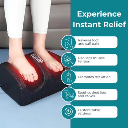 Advanced Dual Foot and Calf Massager with Shiatsu Massage