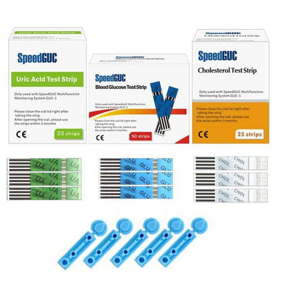 Accurate 3in1 Diabetes Test Kit with Lancets and Strips