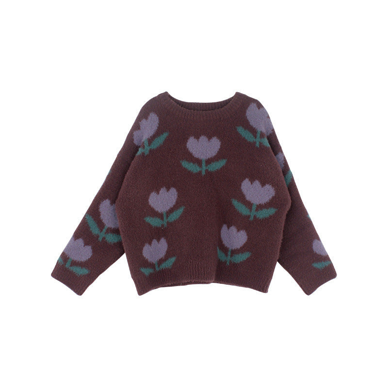 Colorful Floral Kids Sweatshirt - Lusomart