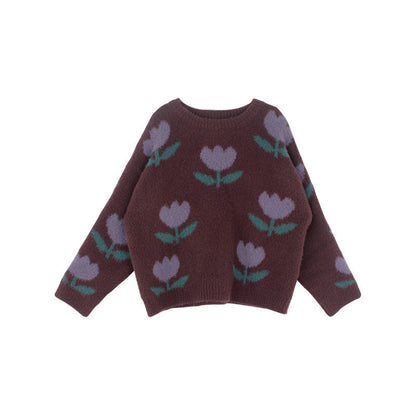 Colorful Floral Kids Sweatshirt - Lusomart