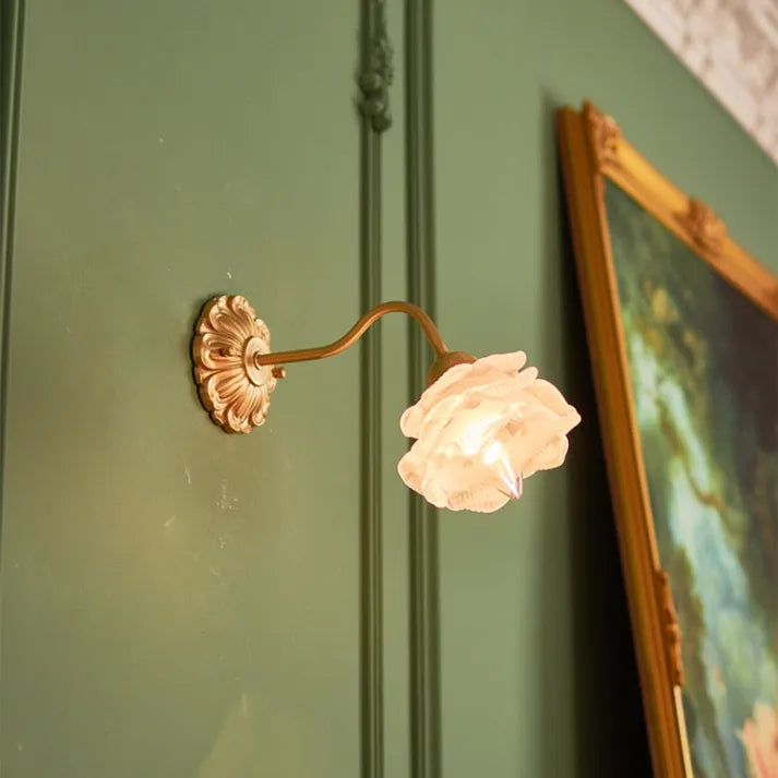 BloomLume – Vintage Flower Glass Wall Light 7