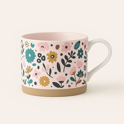 Artisan ceramic coffee cup in stoneware finish, microwave and dishwasher safe for everyday drinkware