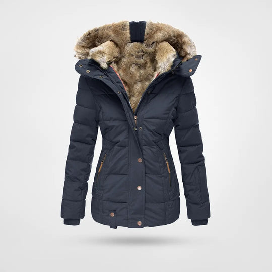 Cold Weather Insulated Snow Jacket with Hood