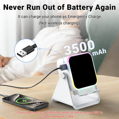 Wireless Charging Phone Stand with Bluetooth Speaker
