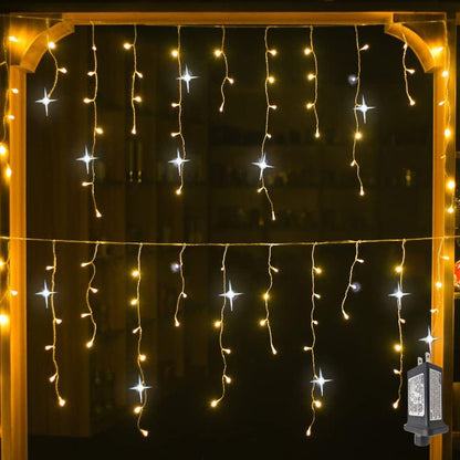 Bright Waterproof String Fairy Lights 4m x 0.6m Outside Decor