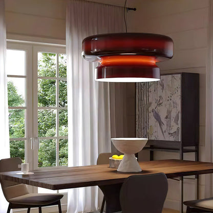 Unique Glass Pendant Light with Natural Shape