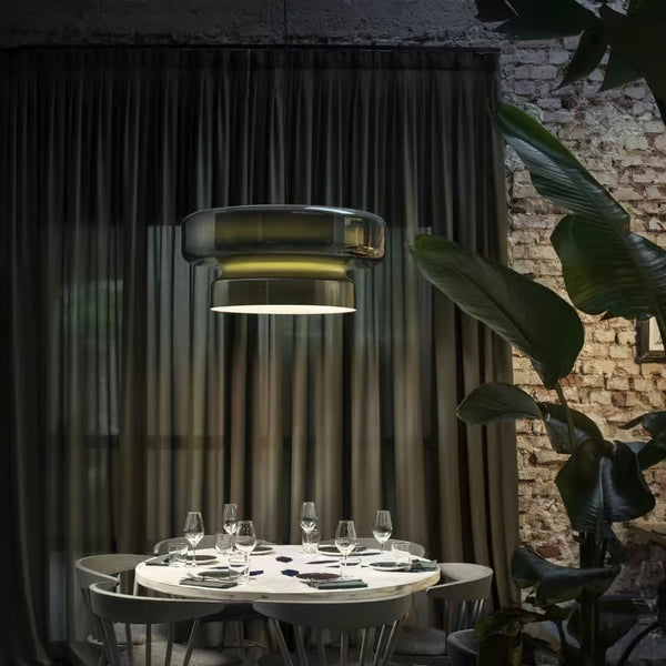 Unique Glass Pendant Light with Natural Shape