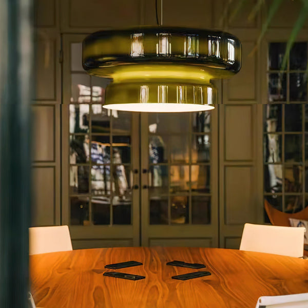 Unique Glass Pendant Light with Natural Shape