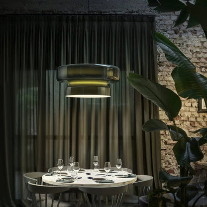 Unique Glass Pendant Light with Natural Shape