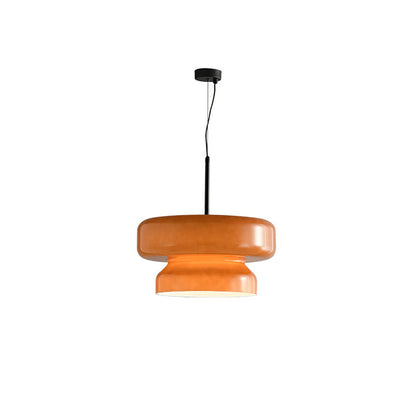Unique Handblown Glass Hanging Lamp with Natural Shape