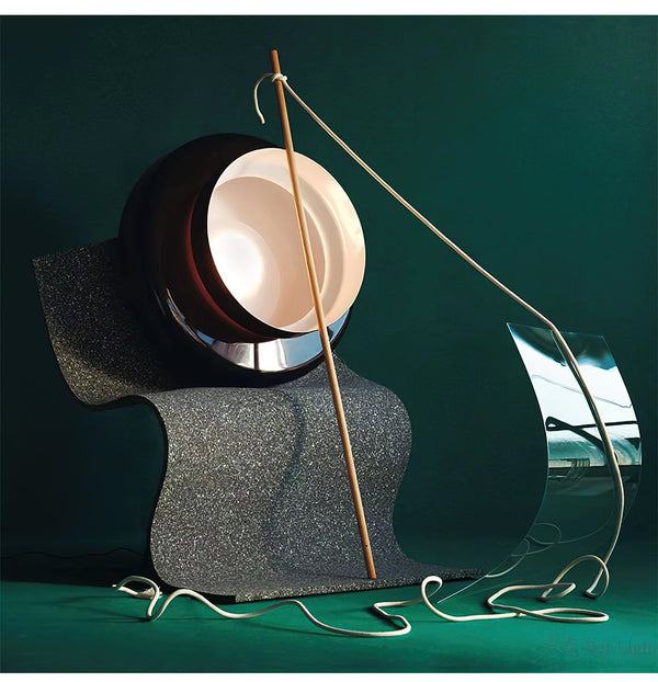 Unique Handblown Glass Hanging Lamp with Natural Shape