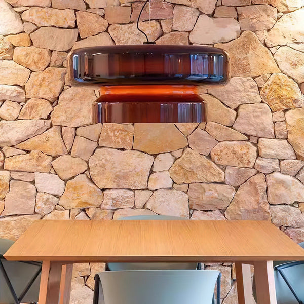 Unique Glass Pendant Light with Natural Shape