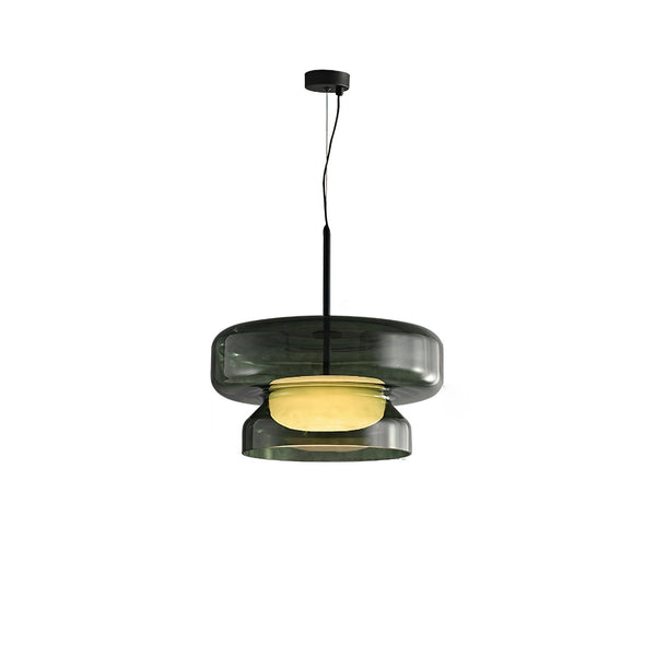 Unique Glass Pendant Light with Natural Shape
