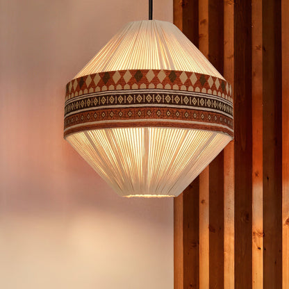 Chic Textured Shade Hanging Lamp