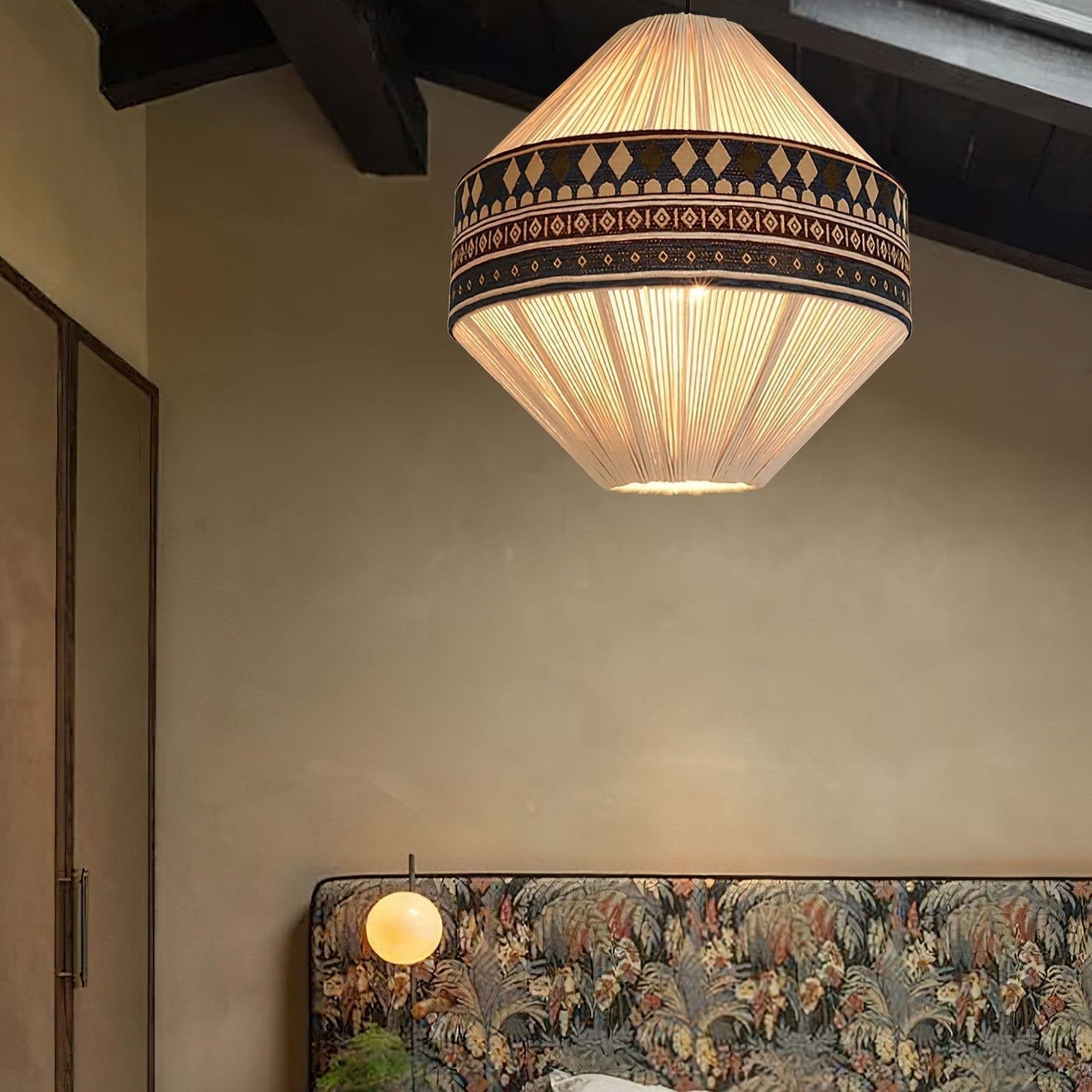 Chic Textured Shade Hanging Lamp
