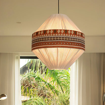 Chic Textured Shade Hanging Lamp