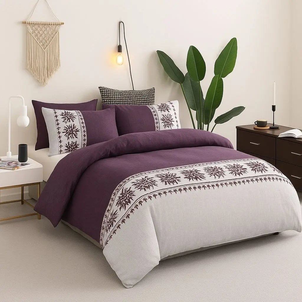 Beautiful Flower Pattern Bedding Set - Lusomart