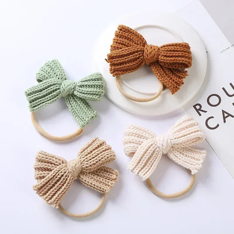 BowSnug™ – Knitted Headband with Bow – Comfortable Kids Accessory 1