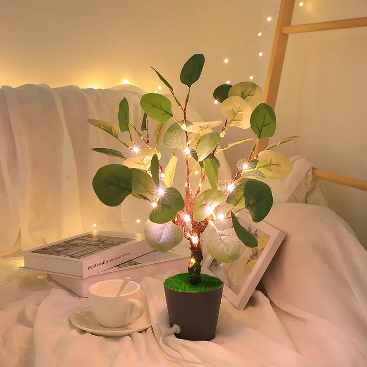 Natural Greenery Desk Light Lamp