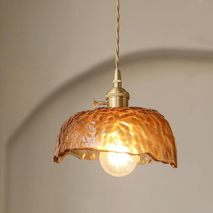 Classic Golden Glass Hanging Lamp