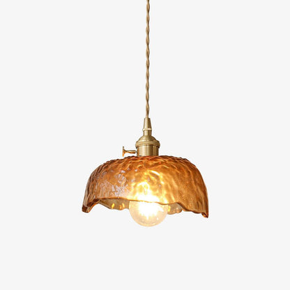 Classic Golden Glass Hanging Lamp