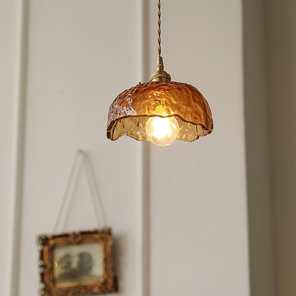 Classic Golden Glass Hanging Lamp