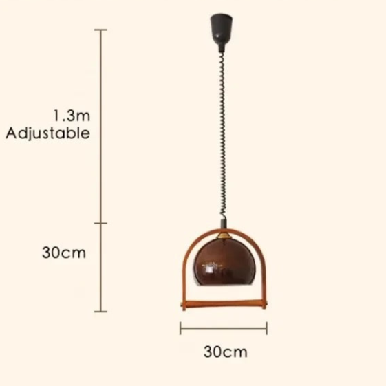 Classic Warm Glass Drop Light