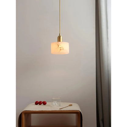 BrassAlabaster | Elegant Modern Brass Pendant Light for Stylish Interiors 6