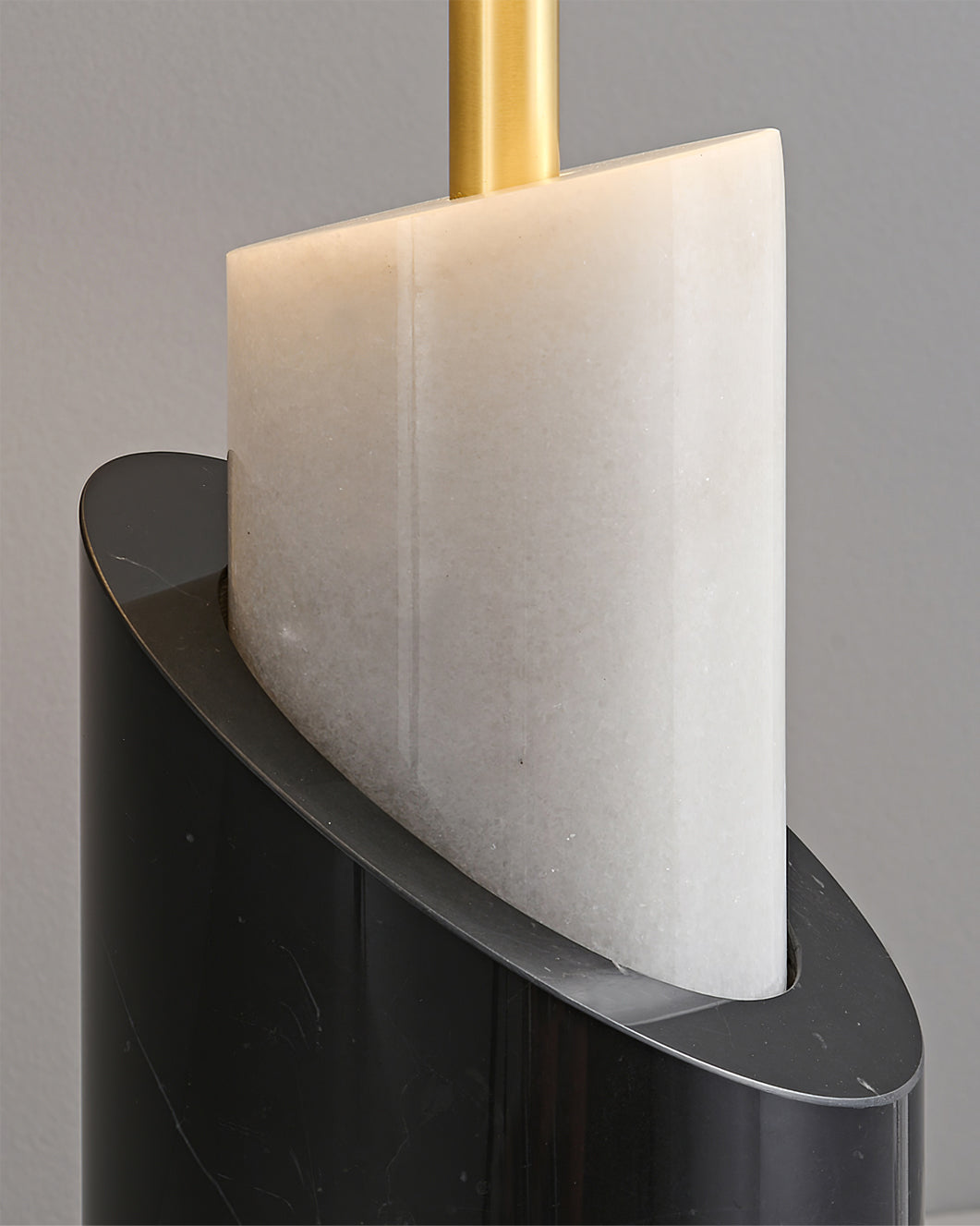 BrassAura – Marble Table Lamp with Luxe Brass Finish 7