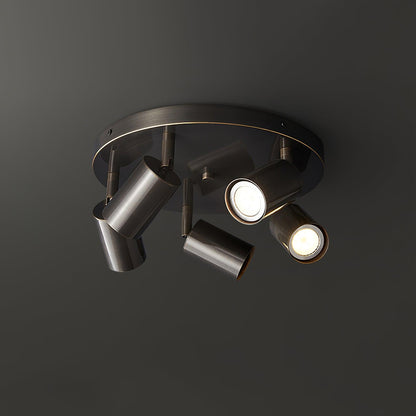 BrassAura | Elegant Adjustable Modern Ceiling Light Fixture with GU10 Spotlights 7