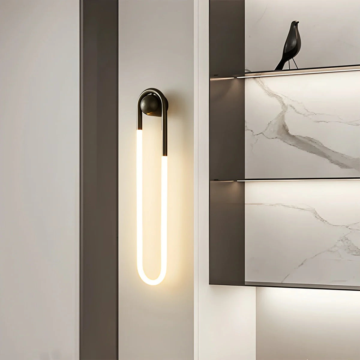 BrassAura | Elegant Dimmable LED Wall Sconce Lighting for Modern Spaces 8