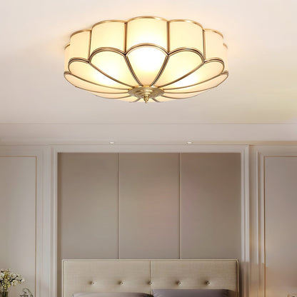 BrassGlow | Elegant Classic Copper Flush Mount Ceiling Light Fixture 7