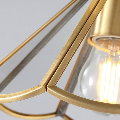 BrassGlow | Elegant Modern Glass Ceiling Light Fixture for Cozy Spaces 8