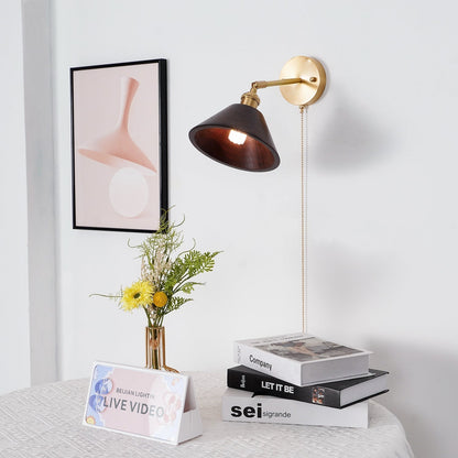 BrassWood | Modern Elegant Adjustable Wall Sconce Lighting with Rotating Shade 7