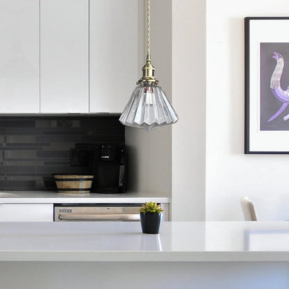 Brass Glass Ceiling Pendant Lights For Kitchen 8
