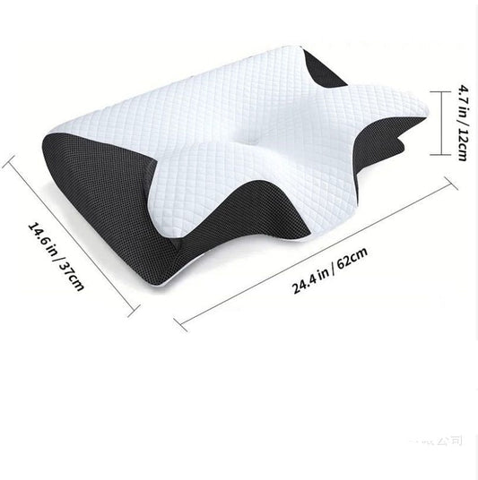 Supportive Contoured Memory Foam Neck Pillow - Lusomart