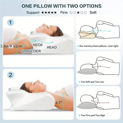 BreatheEasy | Comfortable Ergonomic Memory Foam Pillow for Neck Pain 5